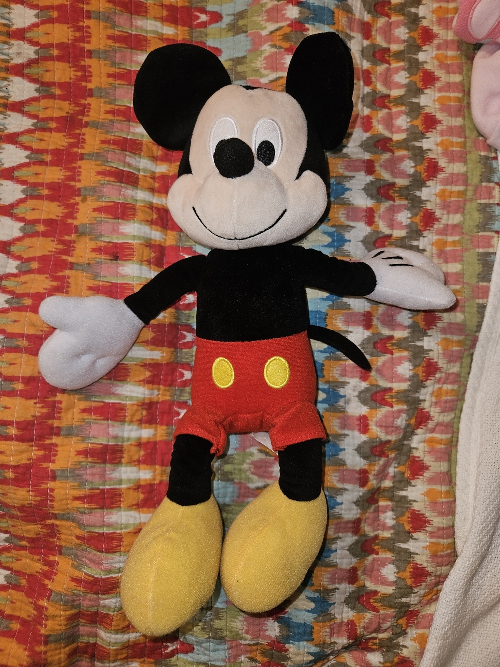 Kohl's Mickey Mouse Plush - Black, Red, Yellow, Cream, White